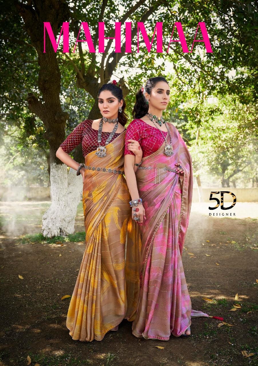 Mahimaa By 5D Designer Wedding Sarees Catalog